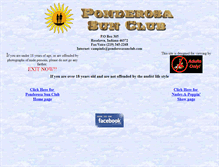 Tablet Screenshot of ponderosasunclub.com